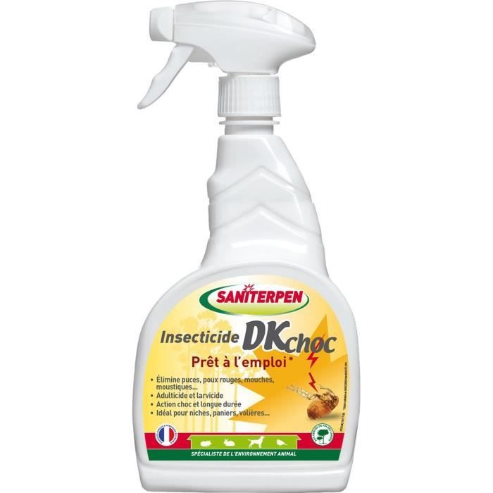 Insecticide - SANITERPEN DK CHOC - 750 ml - Élimine insectes, action longue durée, parfum Pin des Landes
